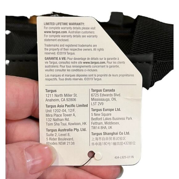 Targus CityLite Laptop Briefcase Black Polyester NWT 15.6” Lots Of Pockets - Picture 2 of 7